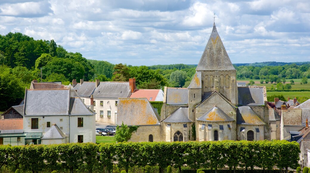 Villandry showing chateau or palace and tranquil scenes