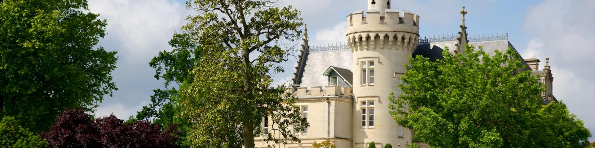 Chateau Pape Clement featuring heritage elements, a garden and a castle