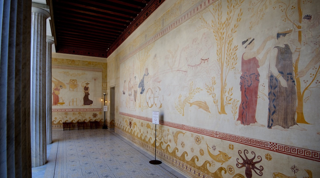 Villa Kerylos showing art and interior views