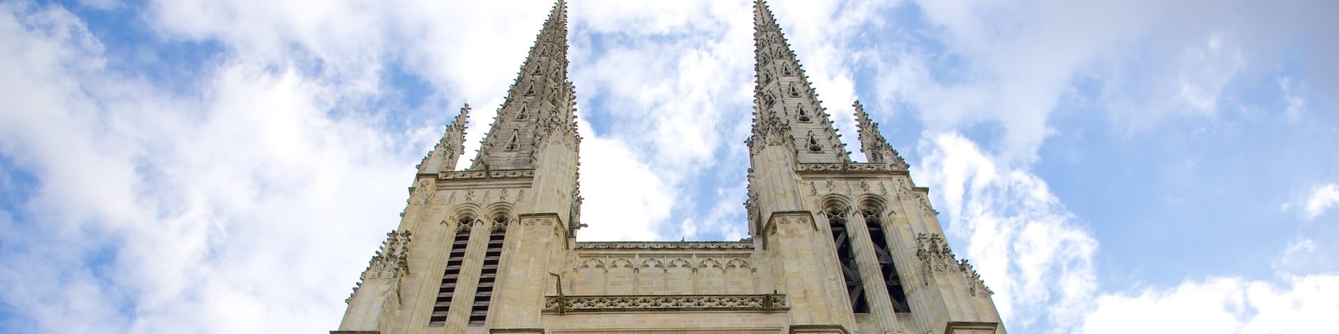 Cathédrale Saint André que incluye una iglesia o catedral y patrimonio de arquitectura