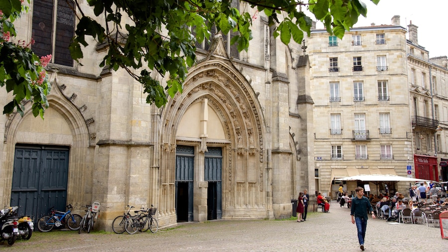 Bordeaux montrant église ou cathédrale et patrimoine architectural