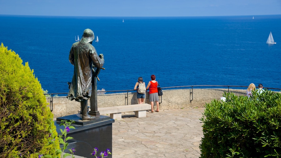 Monaco showing general coastal views and views