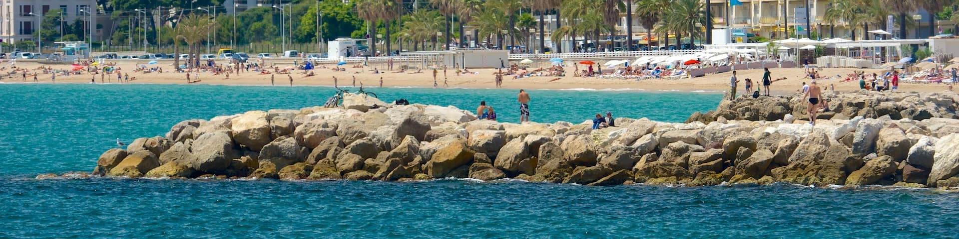 Plage du Midi welches beinhaltet Strand und Küstenort