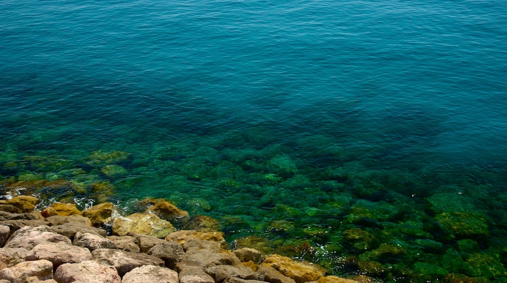 Menton which includes general coastal views