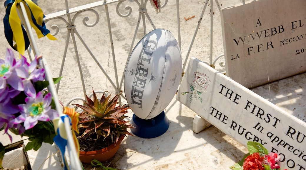 Menton showing a cemetery