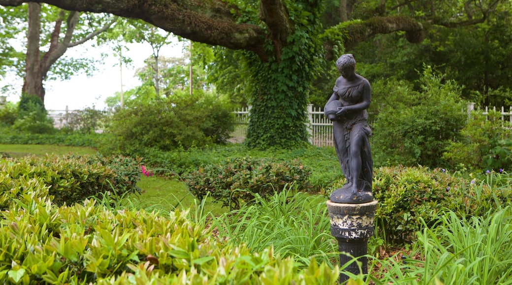 Rosalie Mansion featuring a park and a statue or sculpture