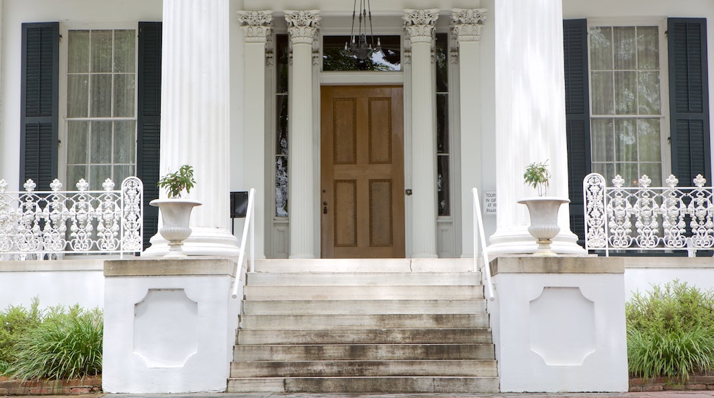 Stanton Hall presenterar ett hus, historisk arkitektur och historiska element