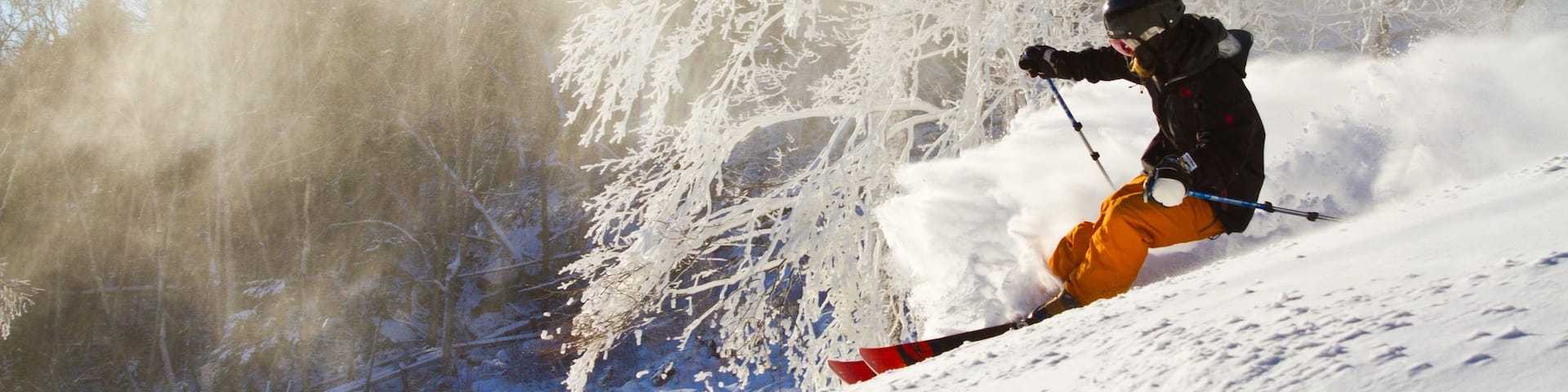 Montaña Whiteface ofreciendo nieve y esquiar en la nieve y también un hombre