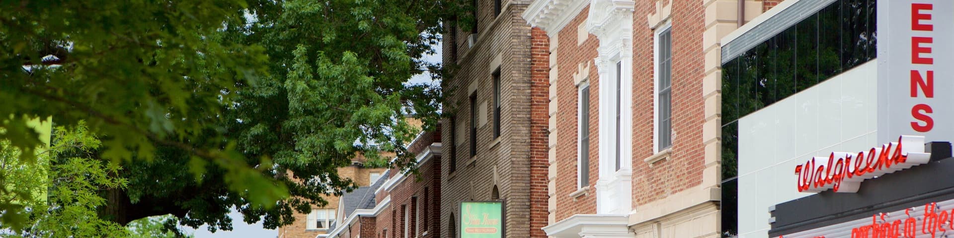 Cleveland Park mettant en vedette signalisation, ville et scĂšnes de rue