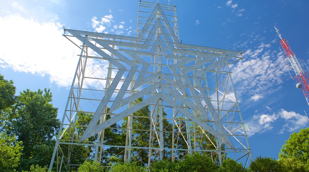 Mill Mountain Star which includes outdoor art