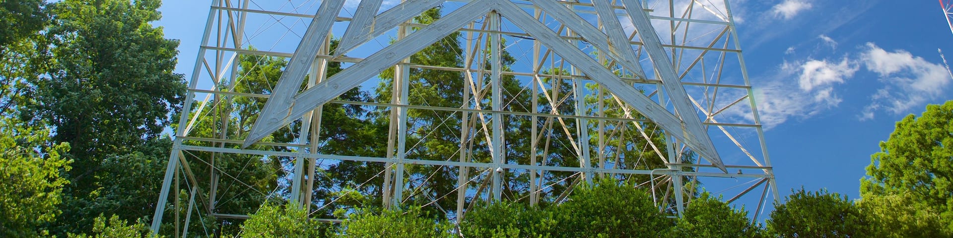 Mill Mountain Star mettant en vedette art en plein air