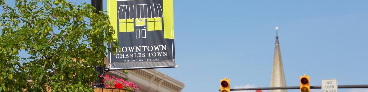 Charles Town das einen Beschilderung