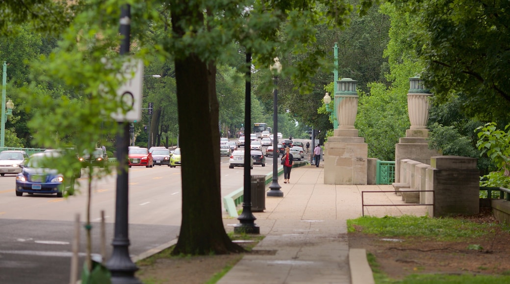 Cleveland Park mit einem Straßenszenen