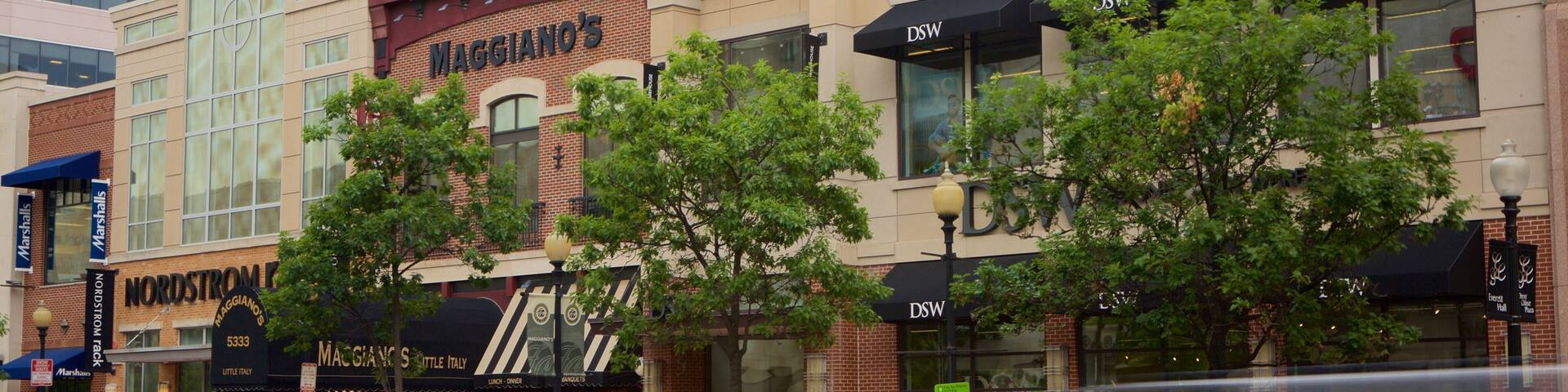 Friendship Heights featuring street scenes and signage