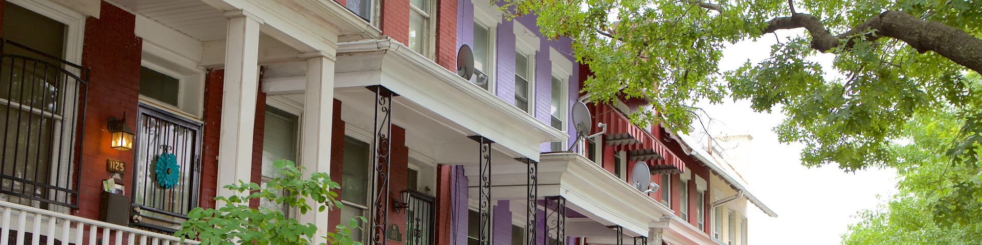 Gallaudet featuring heritage elements, a garden and a house