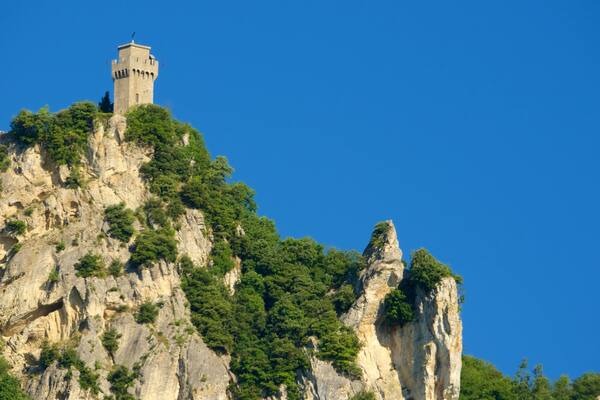 Monte Titano featuring views and mountains