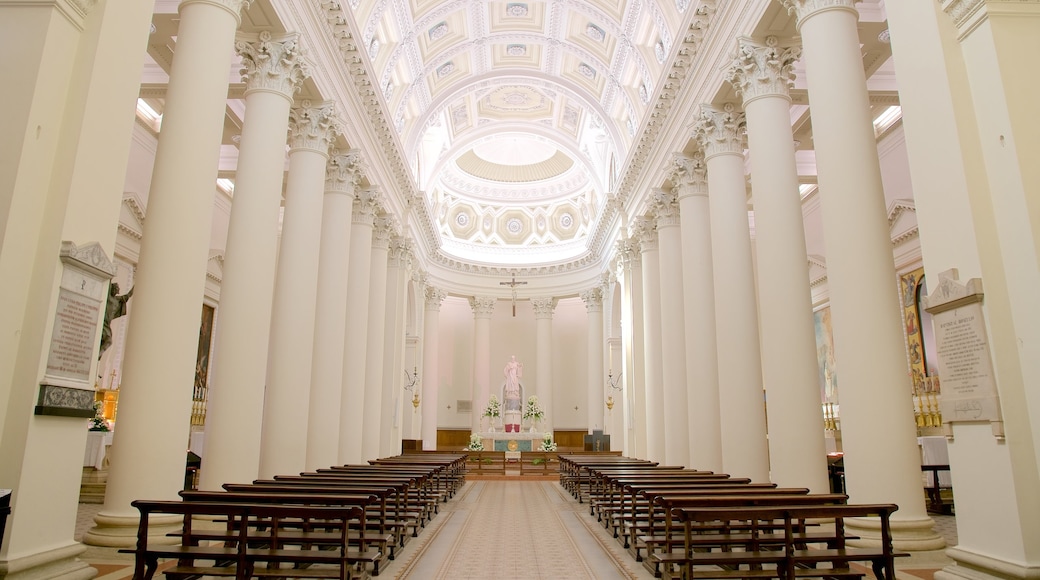 Basilica of Saint Marino showing interior views, a church or cathedral and religious elements