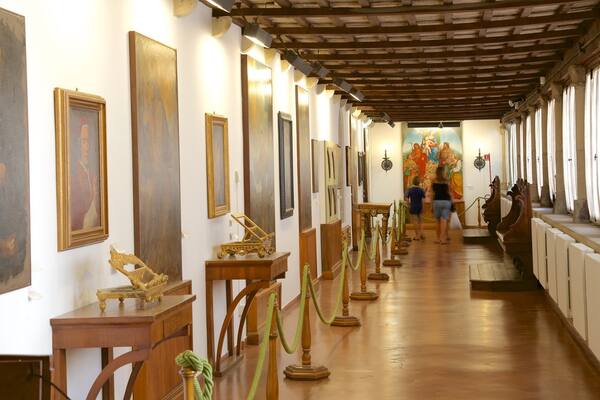 San Marino which includes interior views