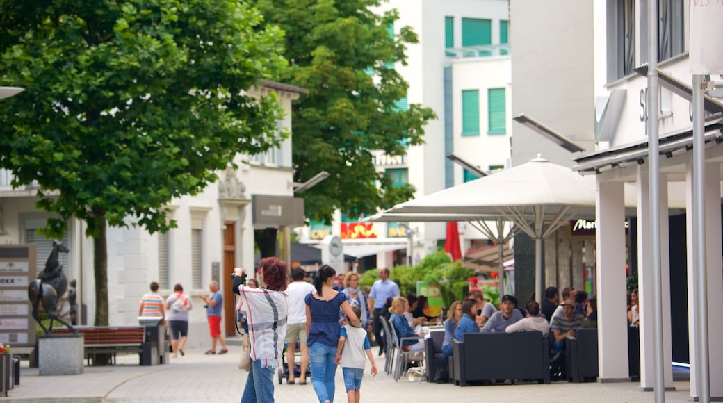 Vaduz featuring cafe lifestyle, a city and street scenes