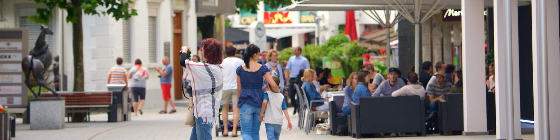 Vaduz featuring cafe lifestyle, a city and street scenes