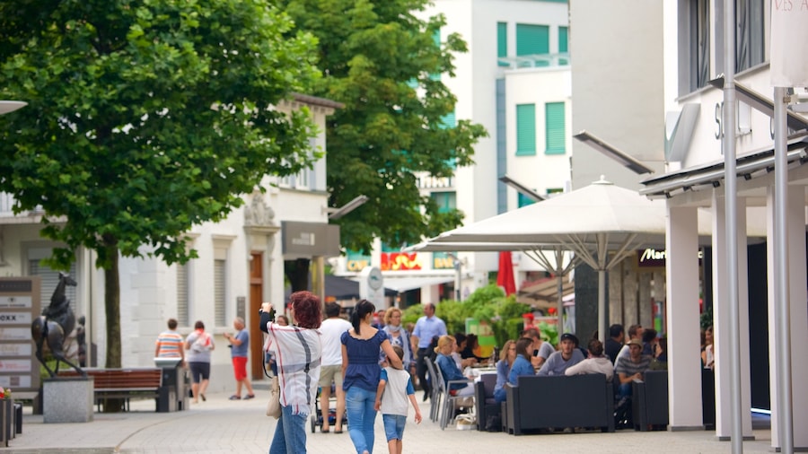 Vaduz featuring cafe lifestyle, a city and street scenes