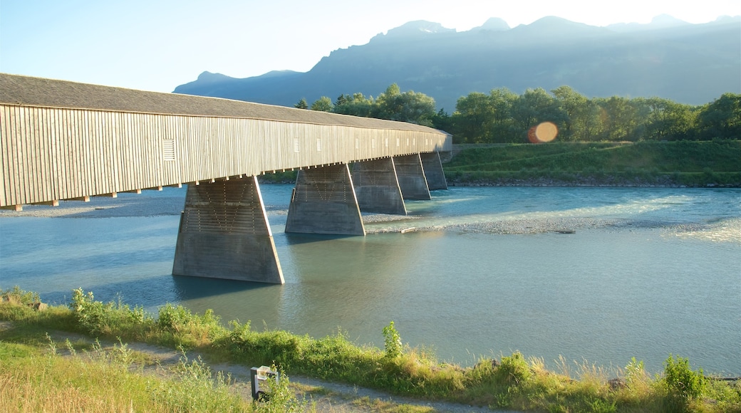 Liechtenstein which includes a bridge, a river or creek and tranquil scenes