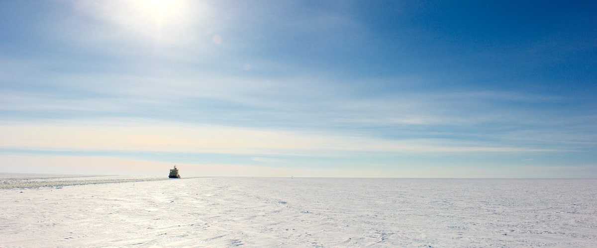 Kemi mit einem Landschaften und Schnee