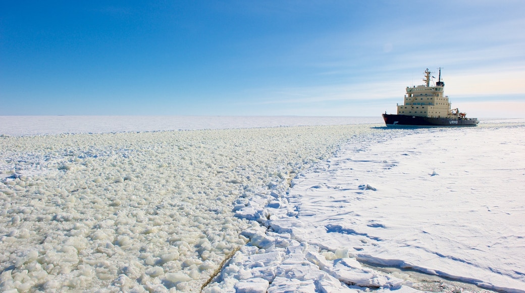 Kemi featuring cruising, snow and landscape views