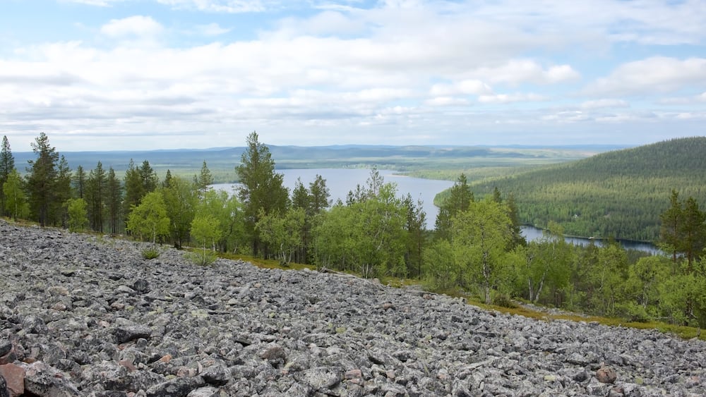 Pyhatunturi featuring tranquil scenes, a river or creek and landscape views
