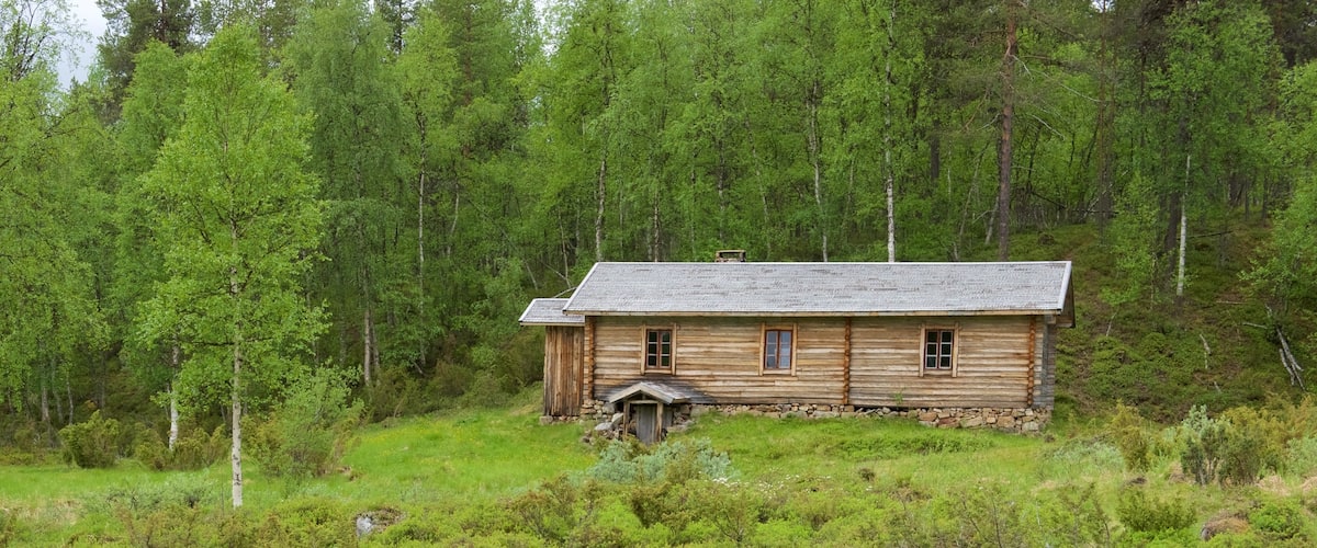 Ivalo mostrando una casa y bosques