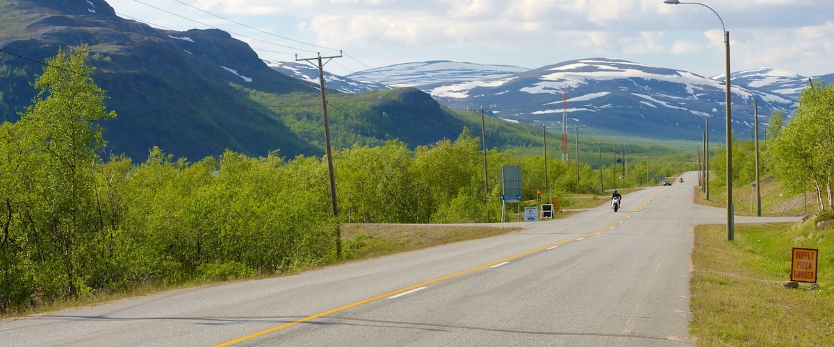 Kilpisjarvi featuring mountains, landscape views and tranquil scenes