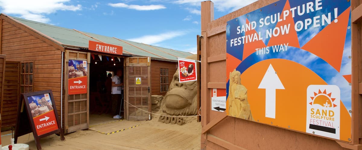 Weston-super-Mare das einen Beschilderung und Festival