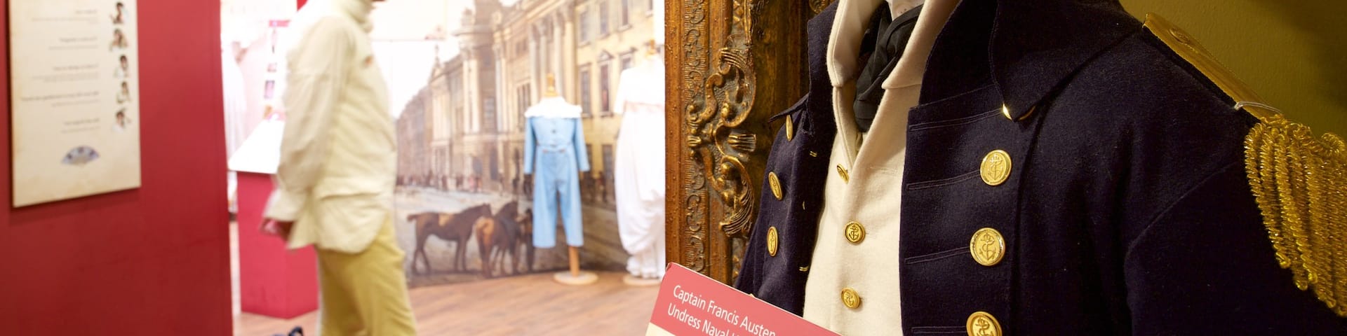 Jane Austen Centre which includes interior views as well as an individual male