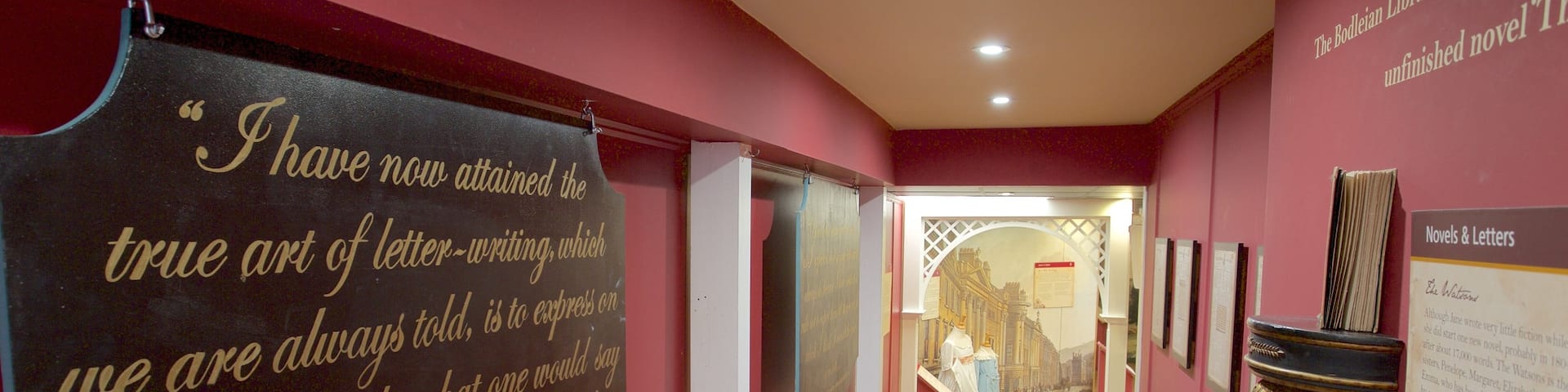 Jane Austen Centre featuring interior views