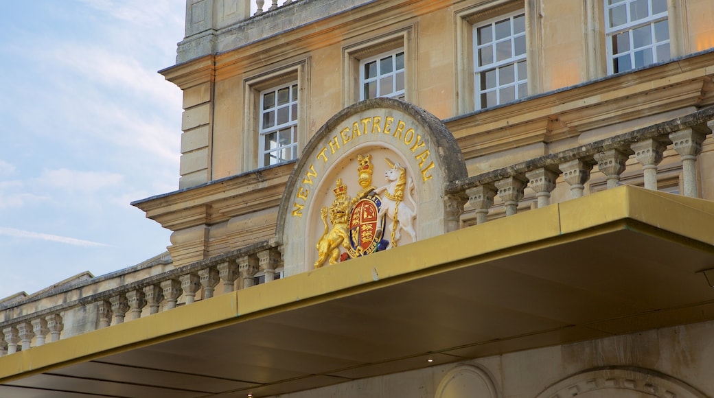 Bath Theatre Royal og byder på skiltning og teaterliv