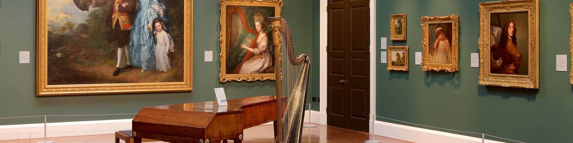 The Holburne Museum featuring interior views, music and art