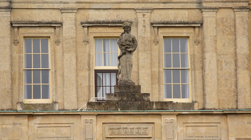 Pitville Pump Room showing heritage architecture, heritage elements and a statue or sculpture