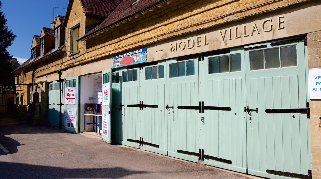 The Model Village which includes signage