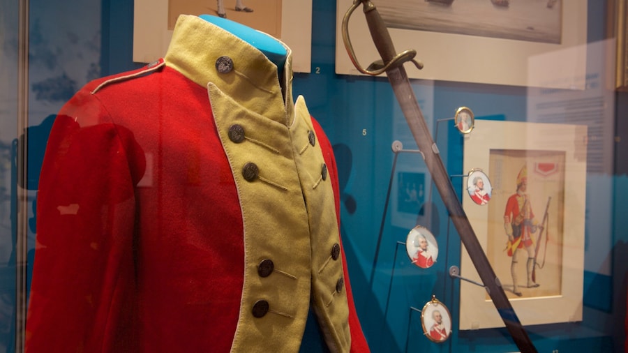 Regiments of Gloucestershire Museum som visar interiörer