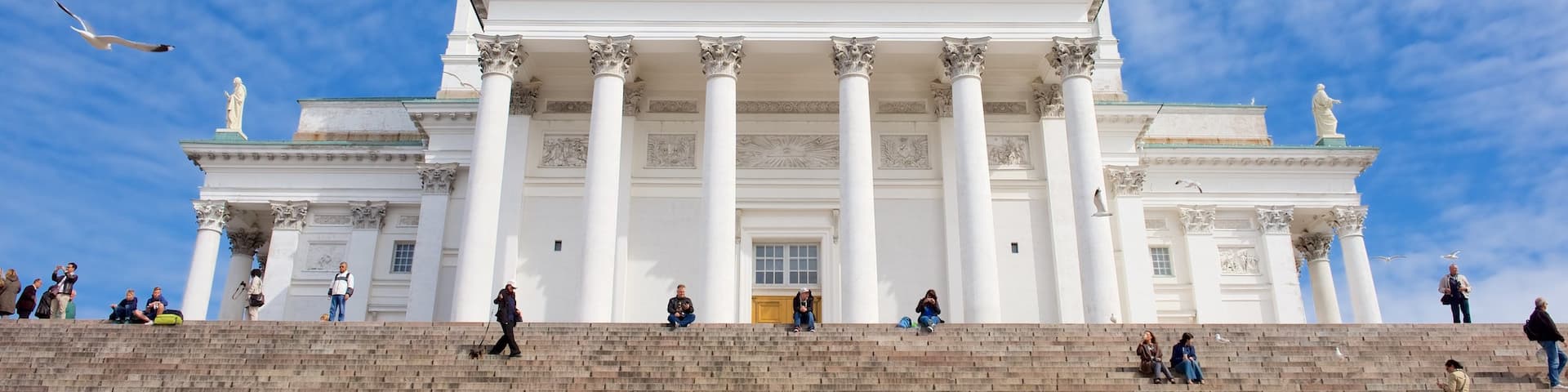 Helsinki Cathedral showing a church or cathedral and heritage architecture