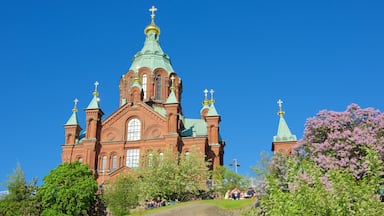 Finland showing a church or cathedral and heritage architecture