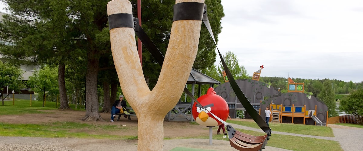 Rovaniemi mostrando un parque infantil