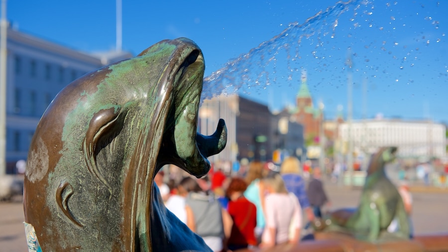 Kauppatori Market Square che include fontana