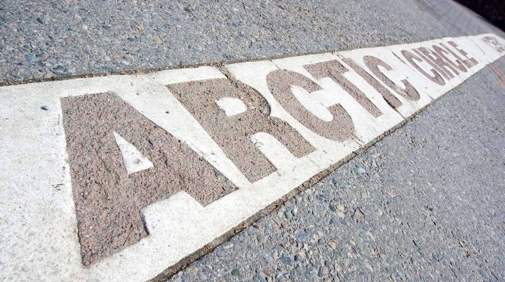 Rovaniemi showing signage