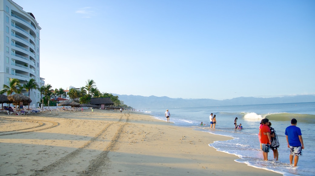 Playa Nuevo Vallarta mostrando un hotel o complejo turístico de lujo, una playa y natación