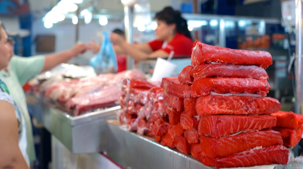 Chợ thành phố Jose Maria Pino Suarez có tính năng thức ăn và chợ