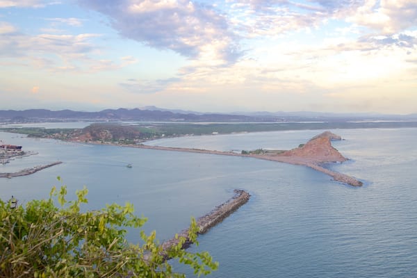 El Faro Lighthouse featuring general coastal views and landscape views
