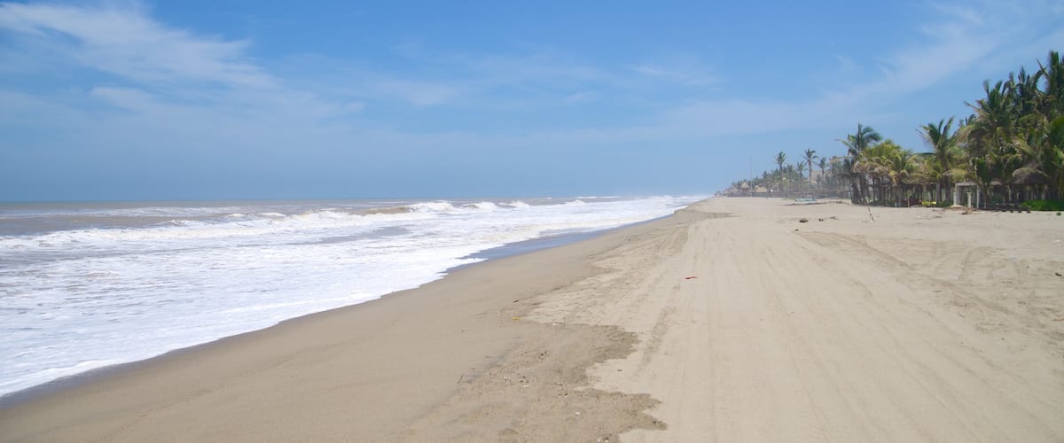 Playa de Barra Vieja que incluye una playa