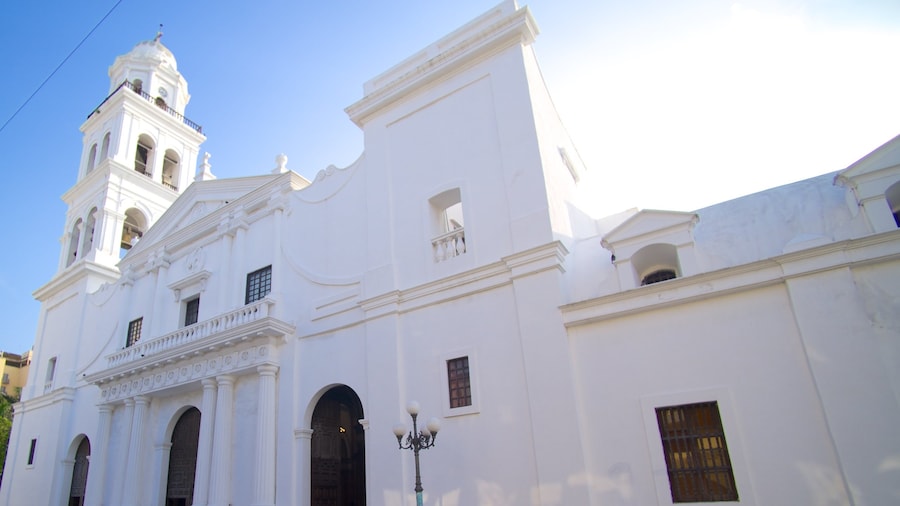 Veracruz Katedral som viser historiske bygningsværker og en kirke eller en katedral