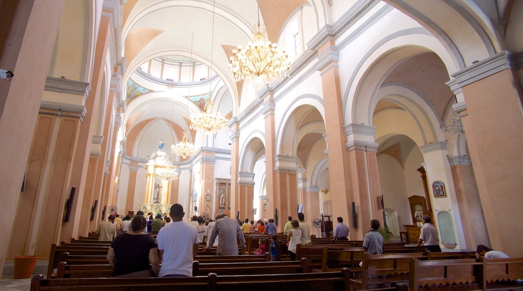 Catedral de Veracruz mostrando una iglesia o catedral, aspectos religiosos y vistas de interior